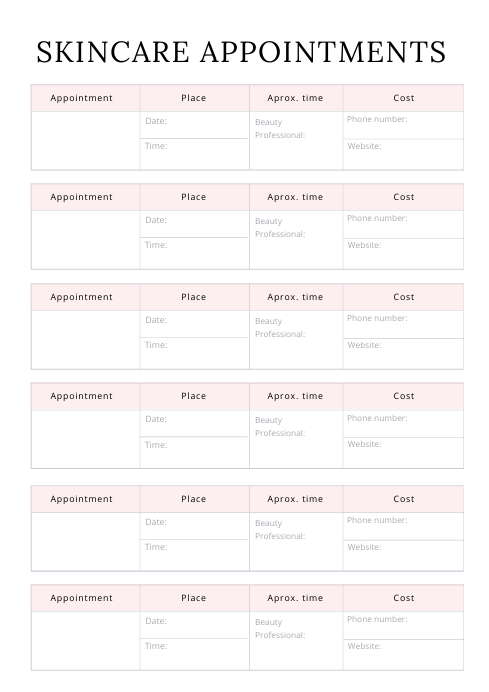 Evolvory - Self Care Planner A4