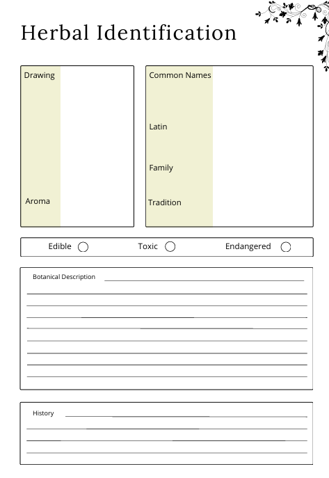 Evolvory - Herbs and Essential Oils Planner