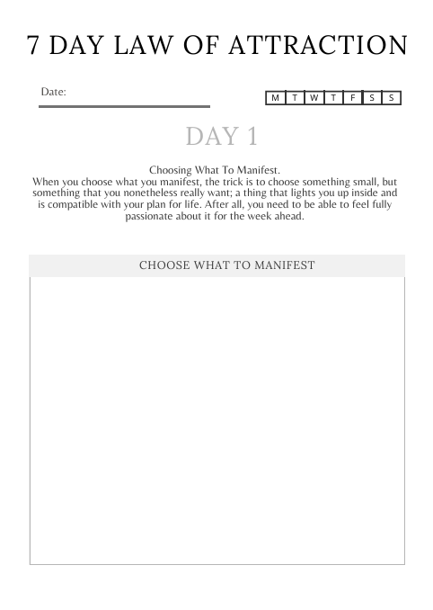 Evolvory - Law of Attraction Planner Canva
