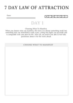 Evolvory - Law of Attraction Planner Canva