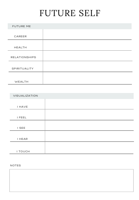 Evolvory - Law of Attraction Planner Canva