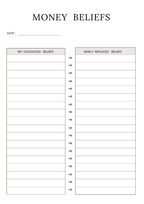 Evolvory - Money Mindset Journal