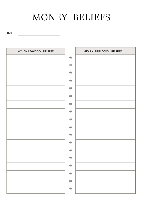 Evolvory - Money Mindset Journal