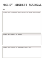 Evolvory - Money Mindset Journal