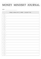 Evolvory - Money Mindset Journal