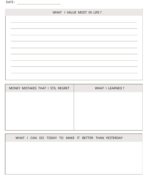 Evolvory - Money Mindset Journal