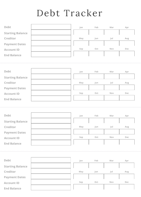 Evolvory - Debt Trackers