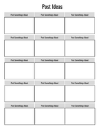 Evolvory - Social Media Monthly Post Planner