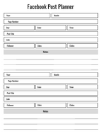 Evolvory - Social Media Monthly Post Planner